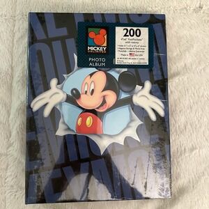 Holson Vintage Disney Mickey Mouse 200 4"x6" Photo Album with Memo Pages New.